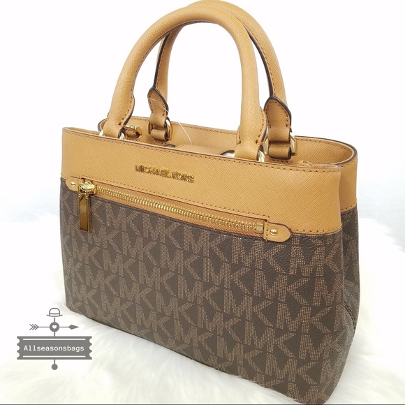 Michael Kors Mk Xs Hailee Brown Satchel crossbody - Picture 4 of 8